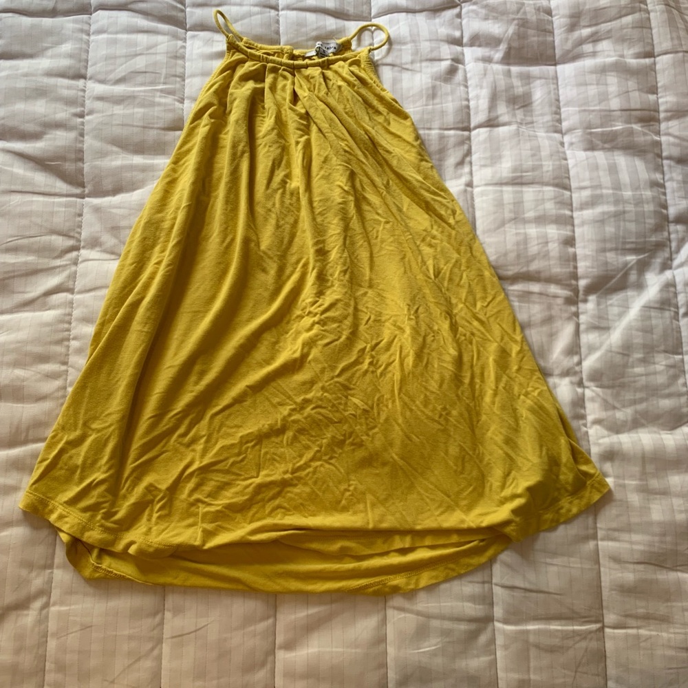 High neck, yellow, Naked Zebra tank